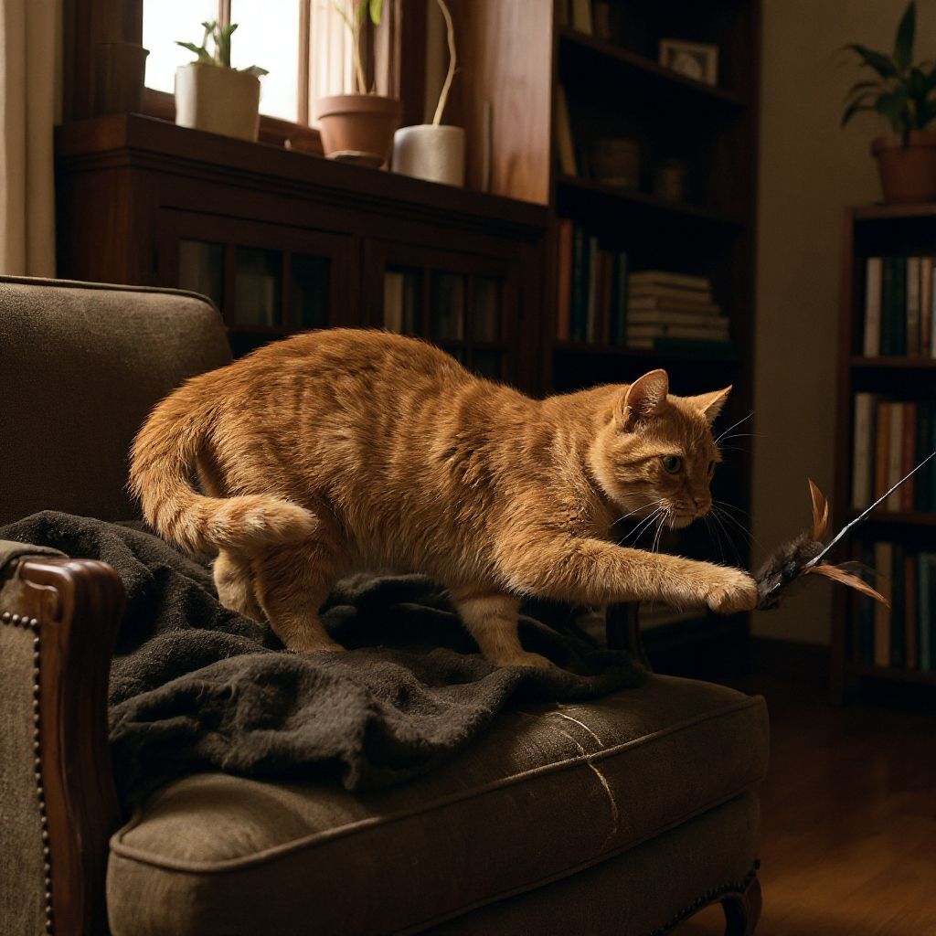 Cat before — 30 days with Kriath Salmon Oil